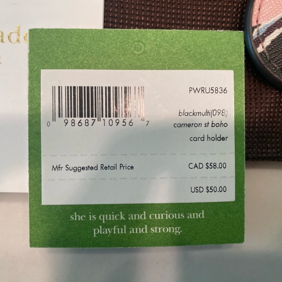 NEW Kate Spade medium L zip card holder - Picture 2 of 4